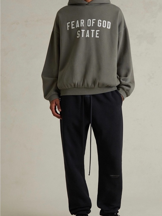 Essentials Other - NWT Fear of God ESSENTIALS Moss '90s Fit Fleece Hoodie XS